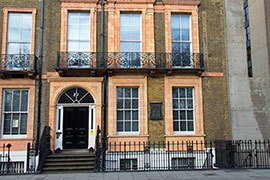 The historic edifice of the MBI Al Jaber Building on Russell Square